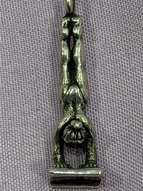 Vintage Sterling Silver Gymnast Handstand Charm Pendant – © STER